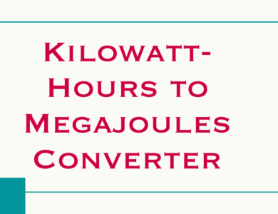 Kilowatt-Hours to Megajoules Converter