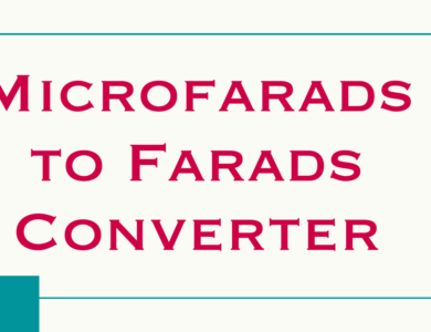convert microfarads to farads